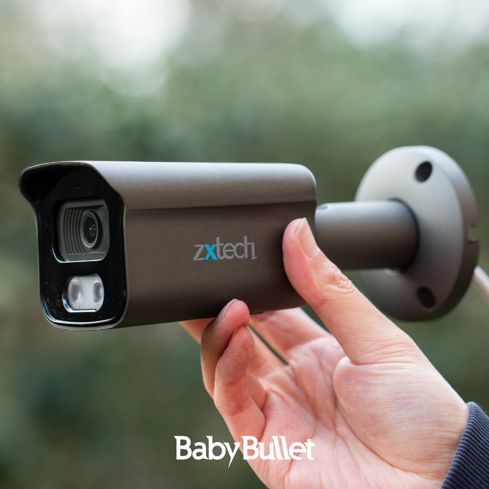 Zxtech 5MP Bullet PoE IP CCTV AI Camera | Face Recognition Built-in Microphone Sony Starvis