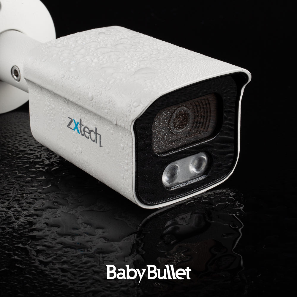 Zxtech BabyBullet AI 4K/8MP/5MP Built-in Mic PoE IP Security Camera