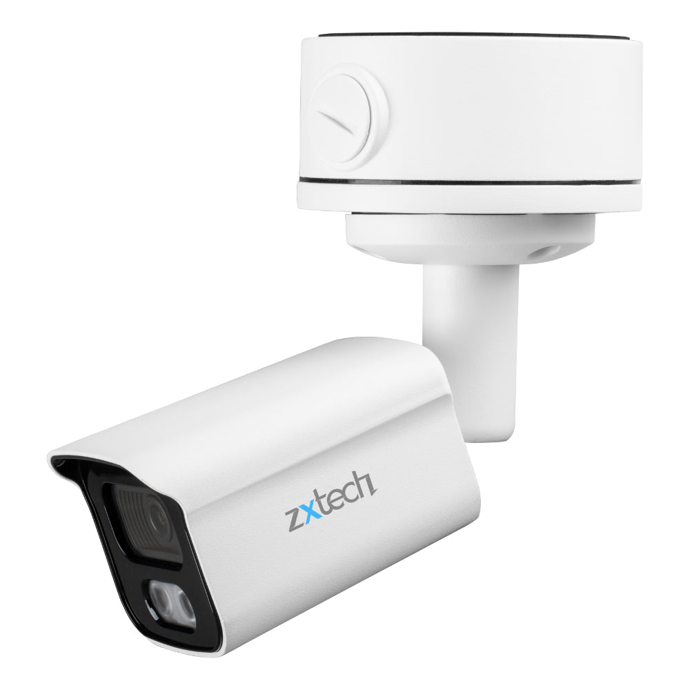 Zxtech 5MP Bullet PoE IP CCTV AI Camera | Face Recognition Built-in Microphone Sony Starvis