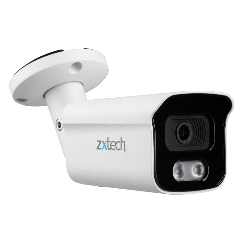 Zxtech 4K 8MP Bullet PoE IP CCTV AI Camera | Face Recognition Built-in Microphone Sony Starvis