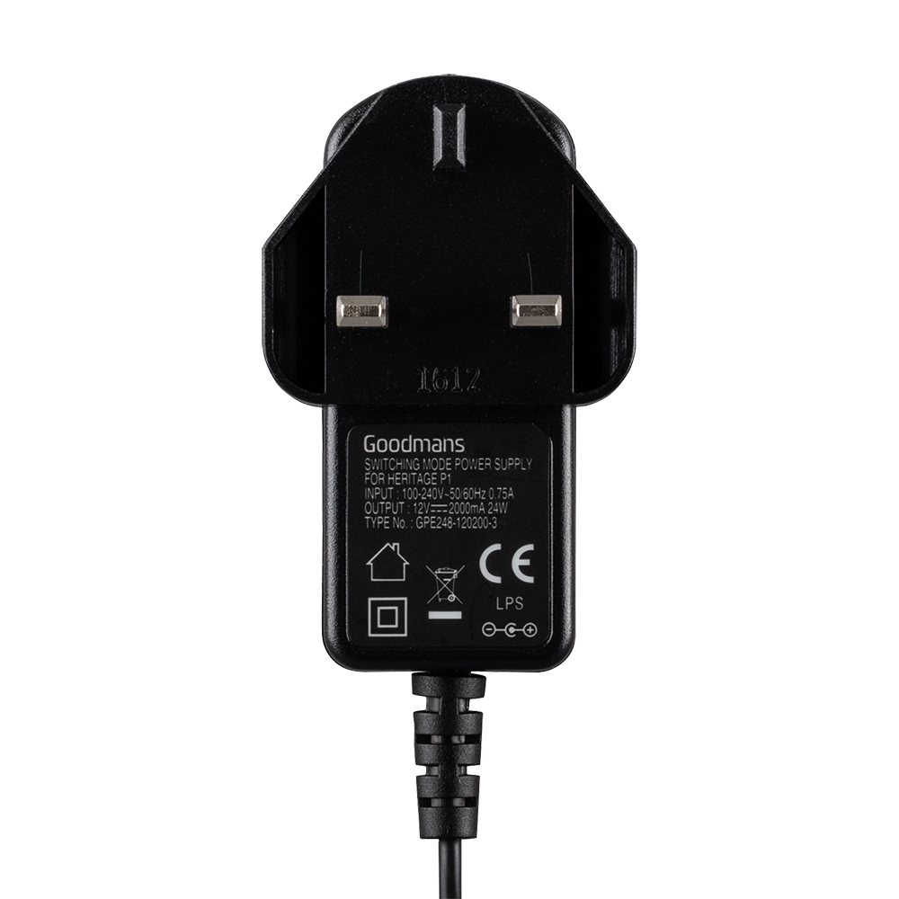 Goodmans 12V-2000mA (Heritage Portable Connect Power Adaptor)