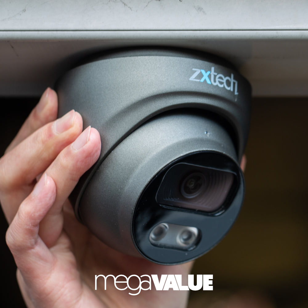 Zxtech 5MP Dome PoE IP CCTV AI Camera | Face Recognition Built-in Microphone