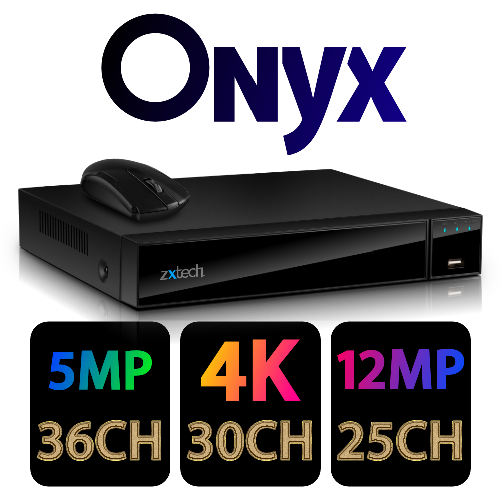 Zxtech Onyx 4K 12MP 36CH CCTV NVR (Non-PoE)