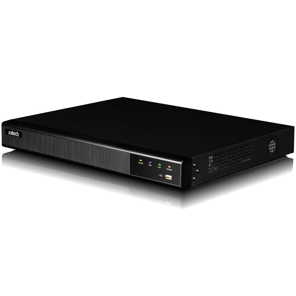 Zxtech 4K 12MP NVR 16 Channel PoE NVR with 32 Channel IP Input