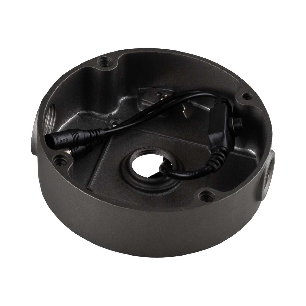 Zxtech Large Metal CCTV Junction Box | 138mm Diameter | Weatherproof & Cable Management