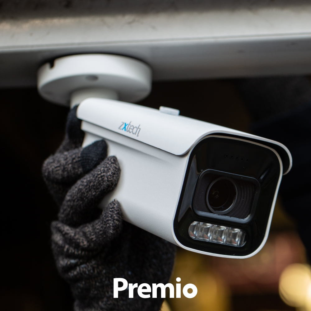 Zxtech Premio AI 4K/8MP/5MP Auto Zoom Audio PoE IP Security Camera