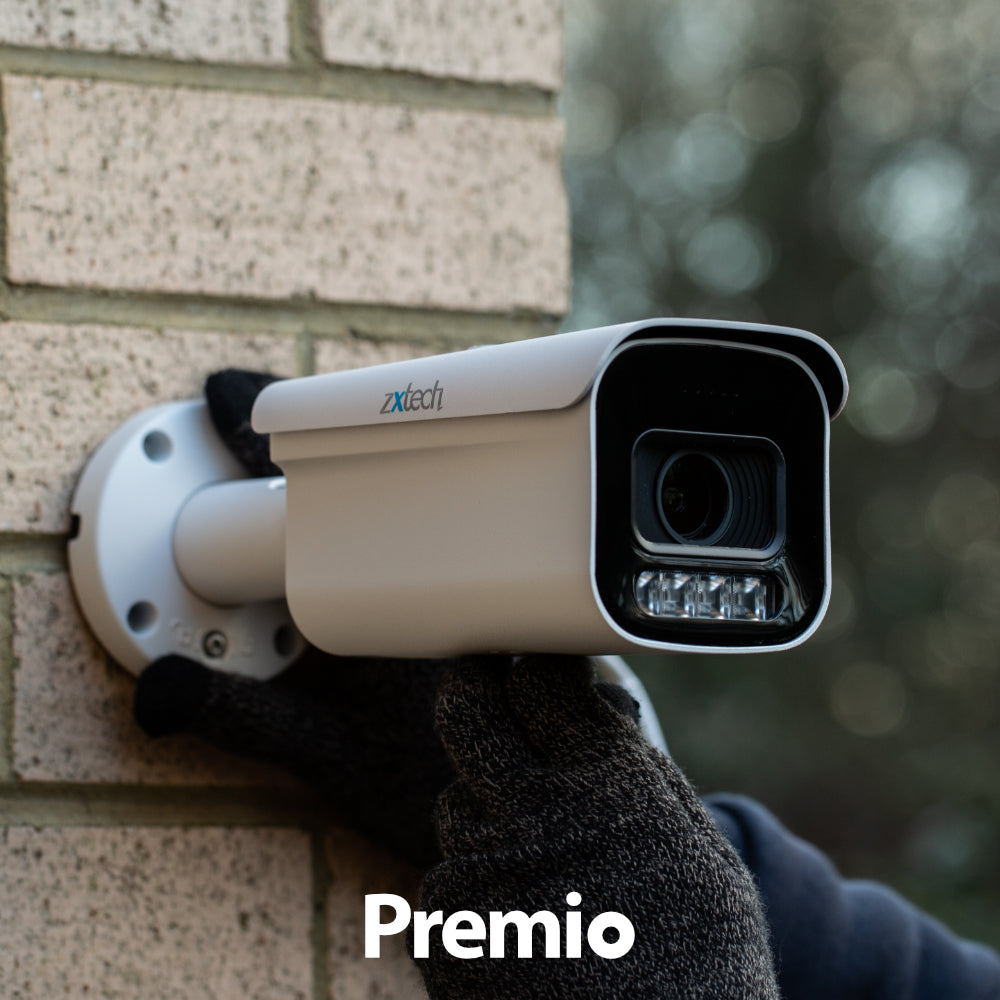 Zxtech Premio AI 4K/8MP/5MP Auto Zoom Audio PoE IP Security Camera