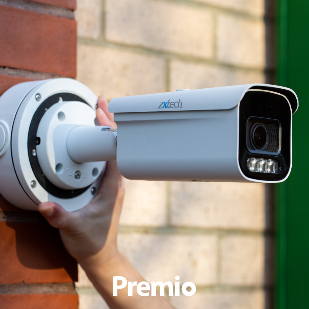 Zxtech Premio AI 4K/8MP/5MP Auto Zoom Audio PoE IP Security Camera